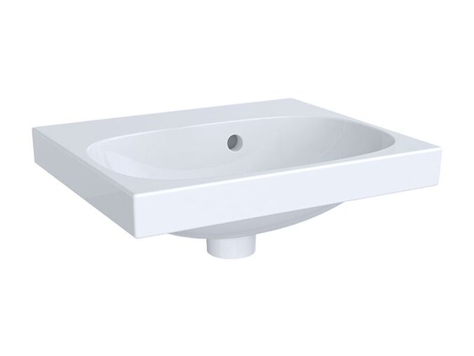 Geberit Acanto umývátko 45x17x38 cm, bez otvoru pro baterii, s přepadem, bílá