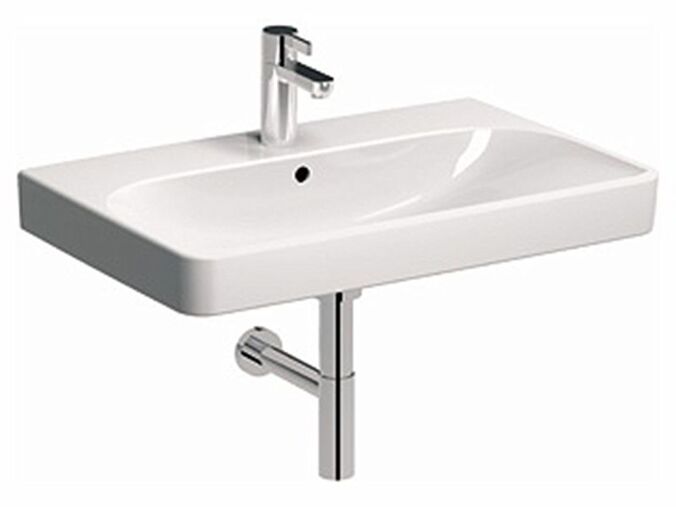 Kolo Traffic umyvadlo 75cm, pravoúhlé, s otvorem pro baterii, s přepadem, Reflex