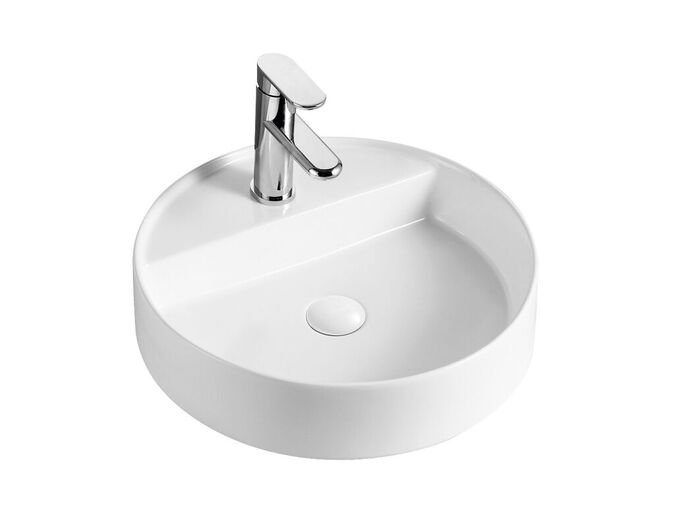 HOPA Piega keramické umyvadlo, průměr 45 cm x výška 11 cm, kulaté, bílá
