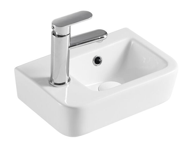 HOPA Piccolo keramické umyvadlo 37x24,5x13,5 cm, levé provedení