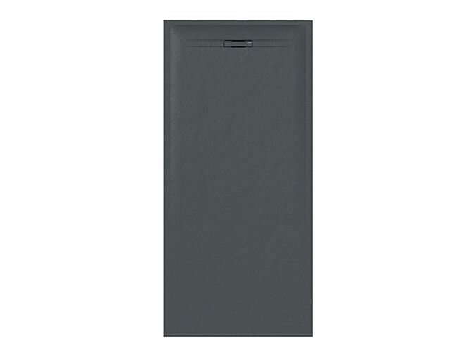 Geberit Sestra obdélníková sprchová vanička 170x80x4 cm, grafit, břidlicová struktura
