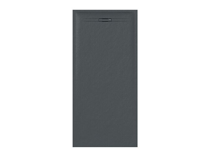Geberit Sestra obdélníková sprchová vanička 180x90x4 cm, grafit, břidlicová struktura