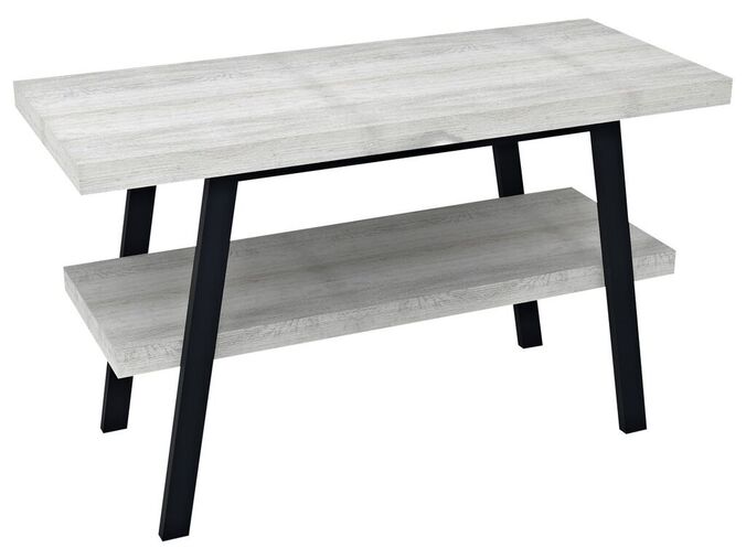 Sapho TWIGA umyvadlový stolek 130x72x50 cm, černá mat/dub starobílý