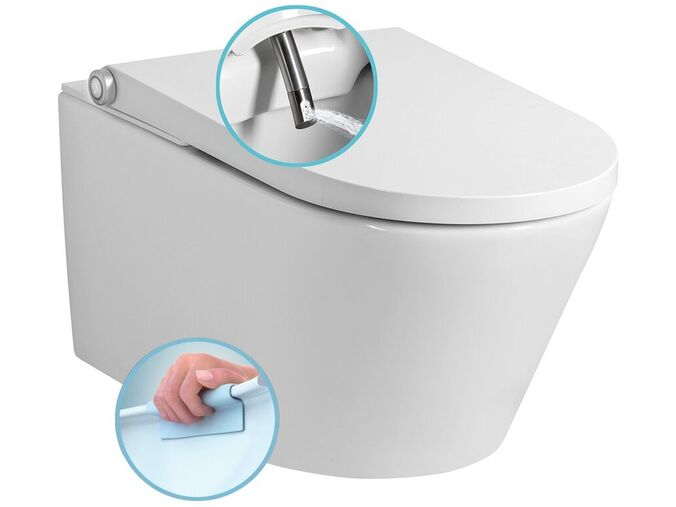 Sapho VEEN CLEAN závěsné WC s integrovaným elektronickým bidetem