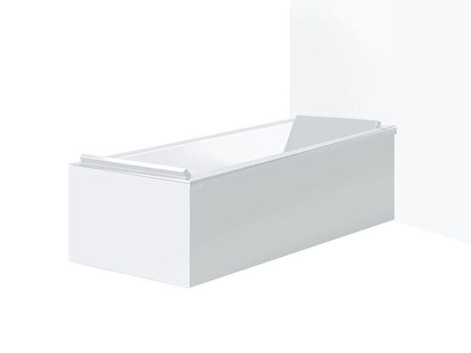 Duravit Starck vanový panel 179x89 cm, do pravého rohu,  bílá