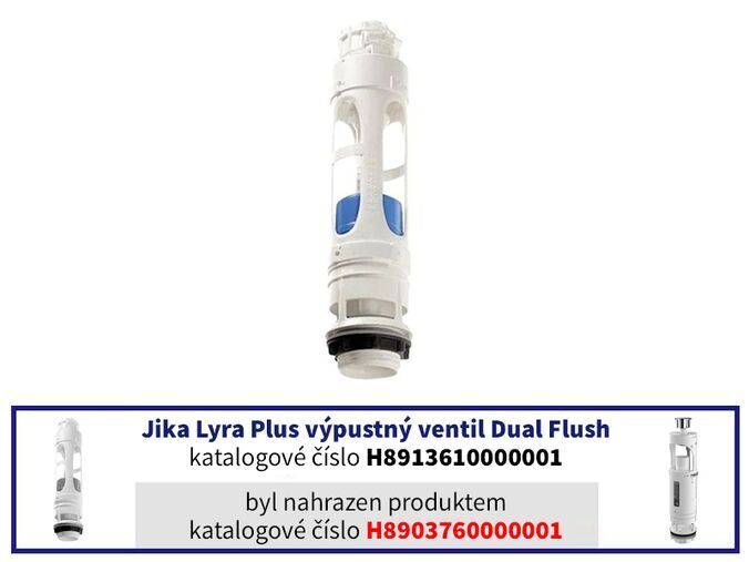 Jika Lyra Plus Výpustný ventil Dual Flush