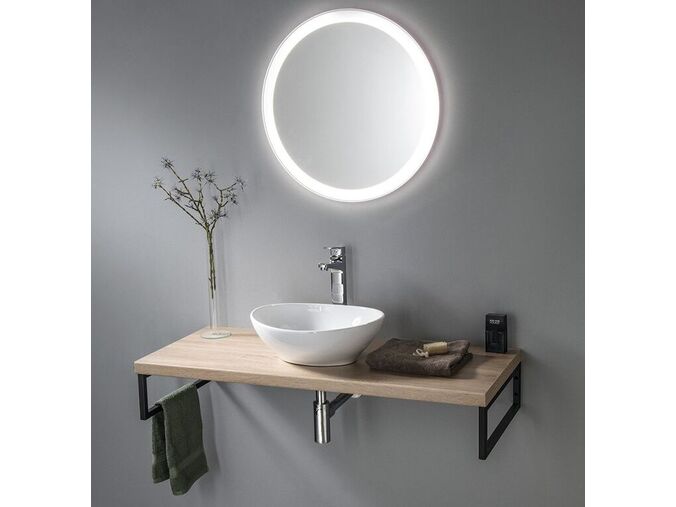 Aqualine VEGA deska pod umyvadlo 82,5x45cm, dub platin
