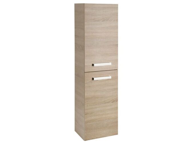 Aqualine VEGA skříňka vysoká s košem, 40x150x31cm, dub platin