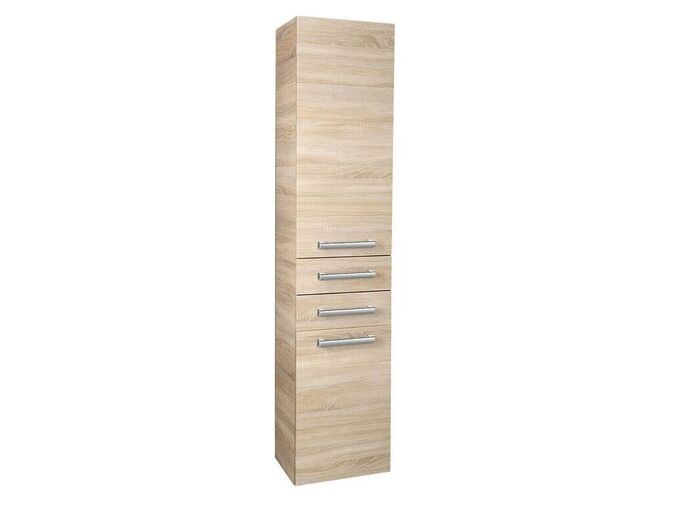 Aqualine VEGA skříňka vysoká 35x184x31cm, dub platin
