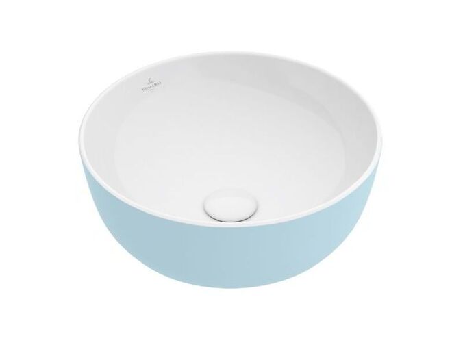 Výprodej - Villeroy & Boch Artis umyvadlo na desku, průměr 43 cm, bez přepadu, Fog