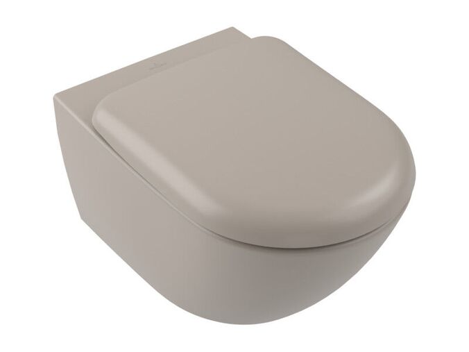 Villeroy & Boch Antao závěsné WC, 37x56 cm, bez vnitřního okraje, TwistFlush, CeramicPlus, Almond