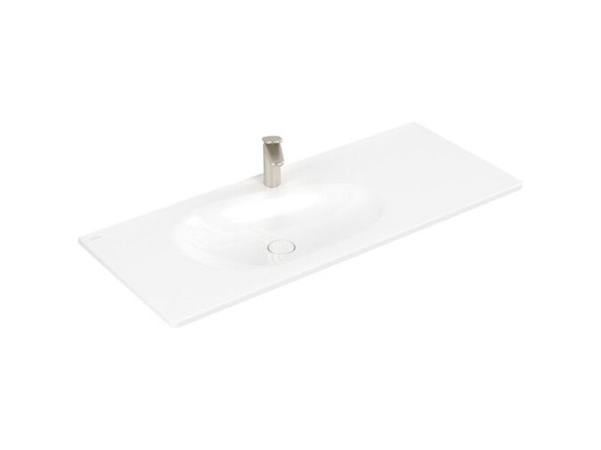 Villeroy & Boch Antao umyvadlo nábytkové 120x50 cm, s otvorem pro baterii, se skrytým přepadem ViFlow, CeramicPlus, bílá Alpin