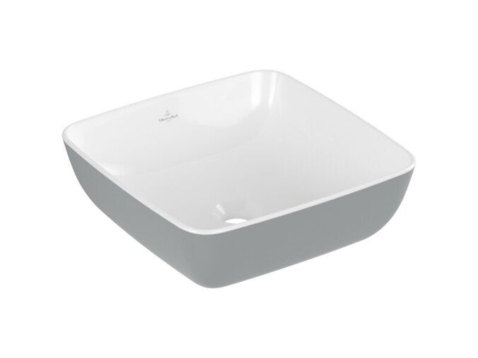 Villeroy & Boch Artis umyvadlo na desku, 41x41 cm, bez přepadu, French Linen