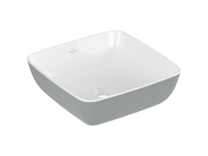 Villeroy & Boch Artis umyvadlo na desku, 41x41 cm, bez přepadu, French Linen