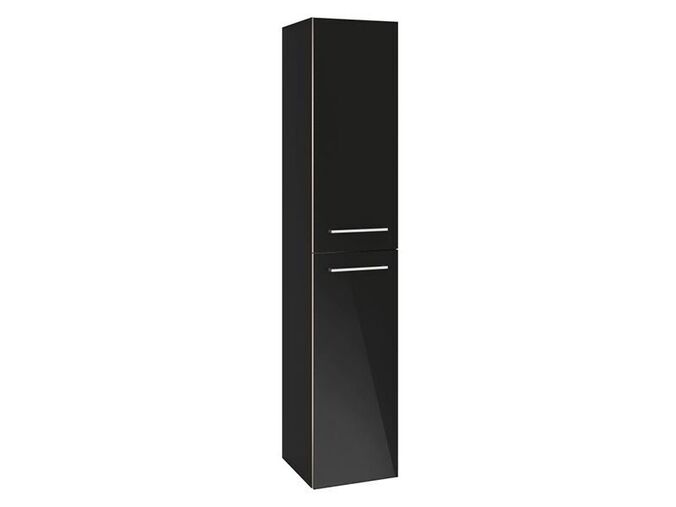 Villeroy & Boch Avento vysoká skříňka 350x1760x370mm, panty vpravo, Crystal Black