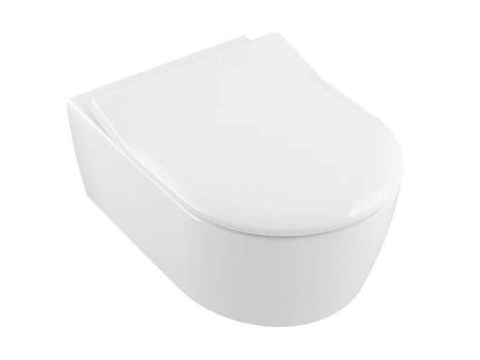 Villeroy & Boch Avento závěsné WC se SlimSeat sedátkem SoftClosing, DirectFlush, bílá Alpin
