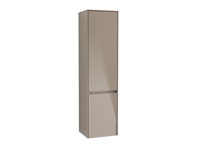 Villeroy & Boch Collaro vysoká skříňka 40,4x153,8x34,9 cm, panty vlevo, Truffle Grey
