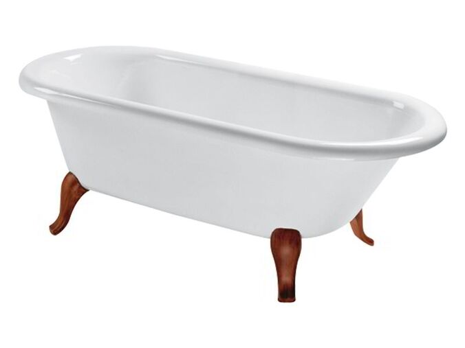 Villeroy & Boch HOMMAGE vana včetně dřevěných noh 1771x771mm, bílá