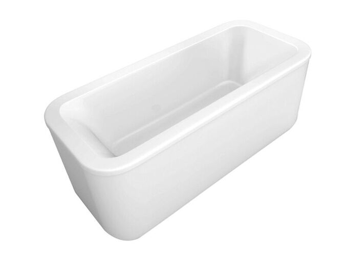 Villeroy & Boch LOOP & FRIENDS vana DUO do prostoru, panel (akryl), odtok a přepad chrom, hranatý tvar 1800x800mm, bílá