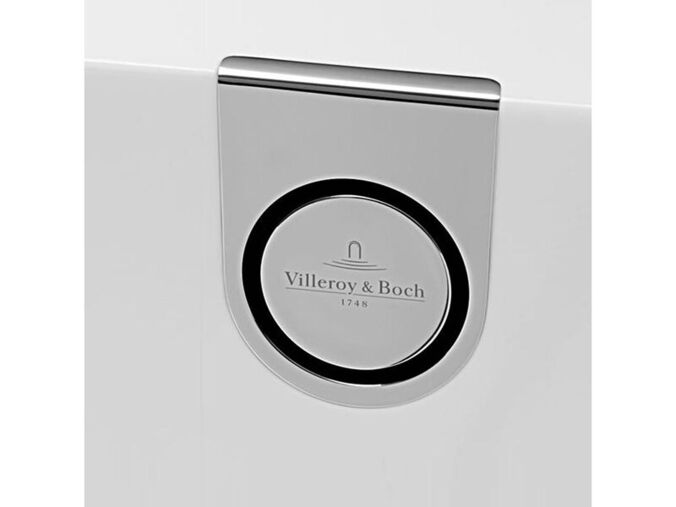 Villeroy & Boch napouštění vody integrované v přepadu, chrom/bílá