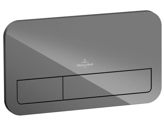Villeroy & Boch ViConnect ovládací tlačítko M200, sklo šedá lesklá