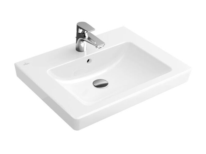 Villeroy & Boch Subway 2.0 umyvadlo 55x44 cm, otvor pro baterii, s přepadem, CeramicPlus, bílá Alpin
