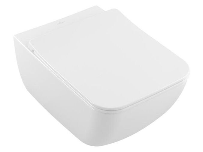 Villeroy & Boch Venticello závěsné WC se SlimSeat sedátkem SoftClosing, DirectFlush, CeramicPlus, bílá Alpin
