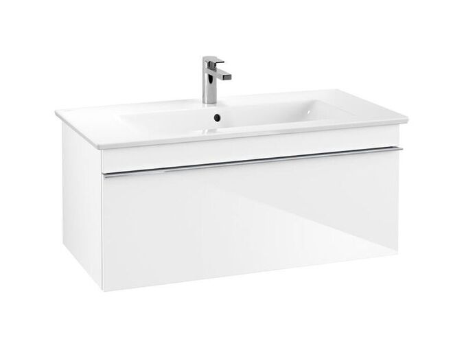 Villeroy & Boch Venticello skříňka pod umyvadlo 95,3x42x50,2 cm, 1x zásuvka, Glossy White