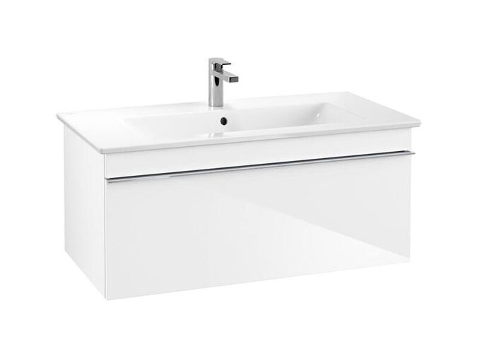 Villeroy & Boch Venticello skříňka pod umyvadlo 95,3x42x50,2 cm, 1x zásuvka, Glossy White