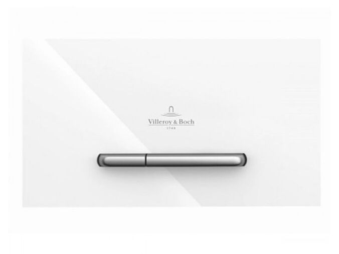 Villeroy & Boch ViConnect ovládací tlačítko 25,3x14,5 cm, bílá mat/chrom mat