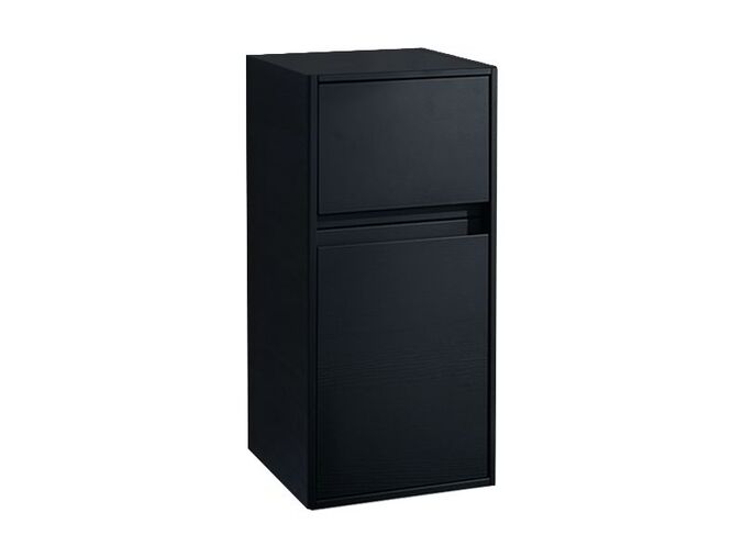 Villeroy & Boch Antheus boční skříňka 1 dvířka, panty vlevo, závěsný model, Black Ash