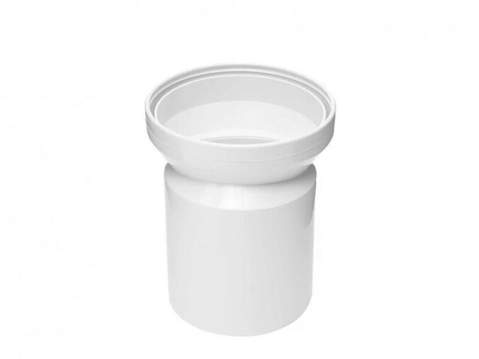 Sanit přímý kus excentr 155mm bílá