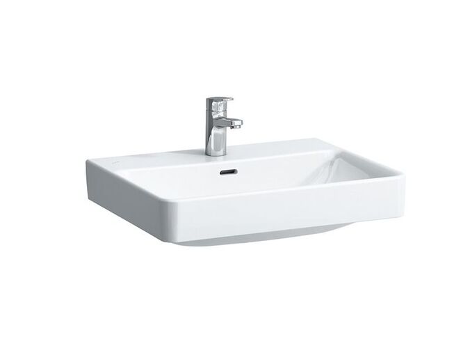 Výprodej - Laufen Pro S umyvadlo, 60x46,5x9,5 cm, s přepadem, s otvorem pro baterii, broušená spodní strana, bílá