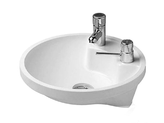 Výprodej vzorku - Duravit Architec vestavné umyvadlo 40 cm, s otvorem pro baterii, bez přepadu, bílá