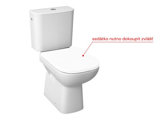 Jika Deep by Jika Kombinační klozet, hluboké splachování, svislý odpad