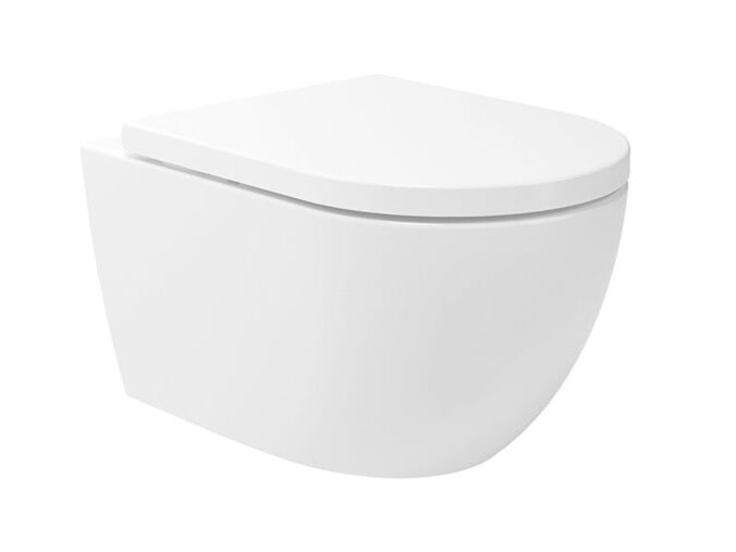kielle Oudee Závěsné WC se sedátkem SoftClose, Vortex Rimless, bílá