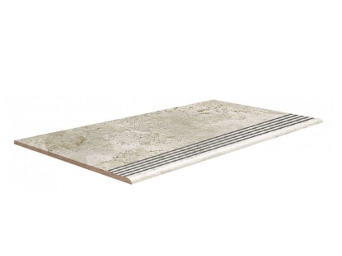 Porcelaingres Royal Stone schodnice 120x30 cm, platinum bílá mat