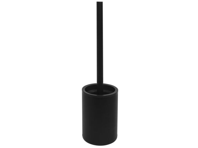 Sapho X-ROUND BLACK WC štětka na postavení, černá