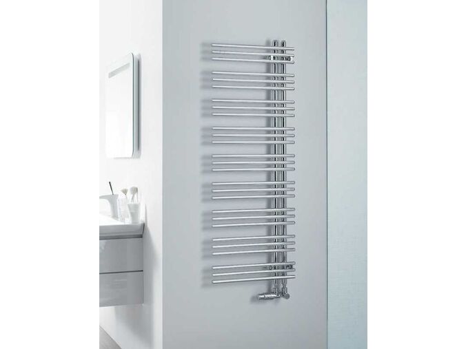 Zehnder YUCCA ASYM 1304x578mm jednořadé, barva Sand Quartz 0522 (BA)
