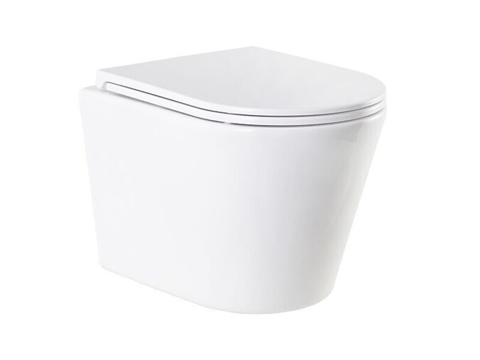 MAKA závěsné WC se slowclose sedátkem slim, otevřený oplach, bílá