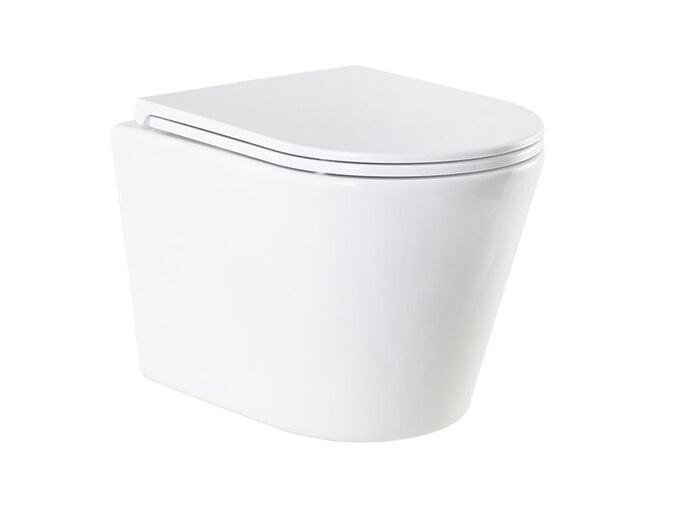 MAKA WC závěsné se sedátkem slim, slowclose, otevřený oplach, bílá