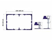 Villeroy & Boch ViFrame montážní rám, pro sprchové vaničky od 100x100 cm, Quaryl, bez středové podpěry