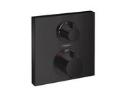 Hansgrohe Ecostat Square Termostatická baterie pod omítku pro 2 spotřebiče, matná černá