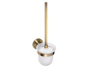 Bemeta RETRO - bronz WC štětka, miska sklo, bronz