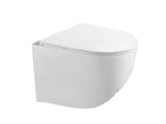 kielle Gaia Závěsné kompaktní WC se sedátkem SoftClose, Rimless, bílá