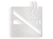 Bemeta piktogram kouření zakázáno cedulka 120x120 mm, broušená nerez