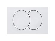 Geberit Delta Zero ovladací tlačítko, pro 2 množství splachování, bílá