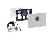 Geberit Sigma10 ovládání WC, elektronické ovládání splachování, napájení ze sítě, 2 množství splachování, ovládací tlačítko Sigma10, automatické/bezdotykové/manuální, nerez kartáčovaná/leštěná