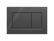 Geberit Sigma20 ovládací tlačítko, pro 2 množství splachování, černá lesk/černá mat