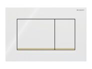 Geberit Sigma30 ovládací tlačítko, pro 2 množství splachování, bílá/pozlacená